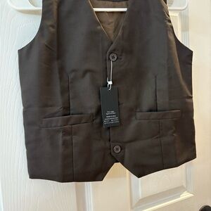 Boys Stylish Brown Vest size 9/10